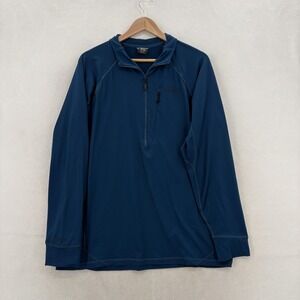 Rab Jacket Mens XL Blue Nucleus Pull On Thermic Pullover 1/4 Zip Jacket Outdoors